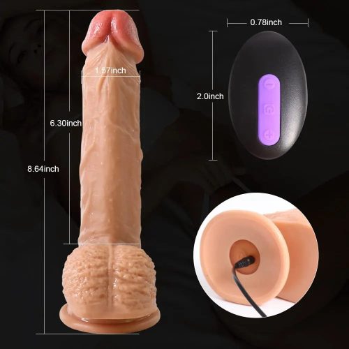 Ultra-lifelike® Vibrating Remote Dildo Adult Luxury