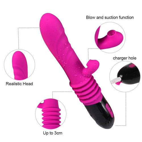 V.I.P Sucking Blowing Thrusting Vibrator Adult Luxury