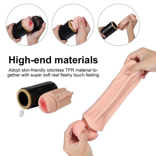 Vibrating Chamber of Pleasure Masturbator Pocket Pussy Adult Luxury