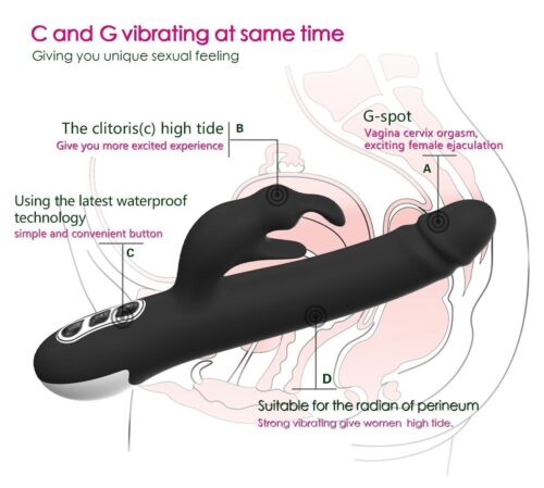 Miraculous 360° Rotating Rabbit Vibrator Adult Luxury