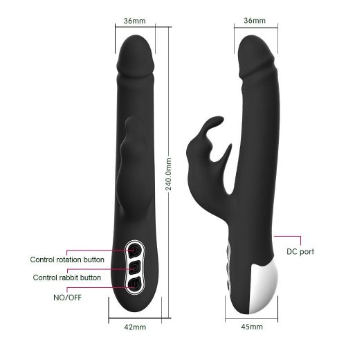 Miraculous 360° Rotating Rabbit Vibrator Adult Luxury