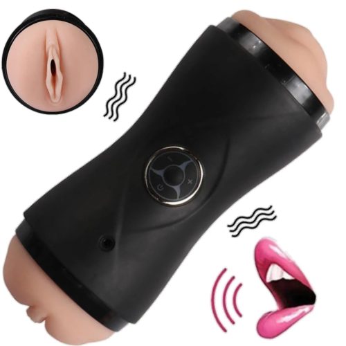 Zavier King Stroker Double Sided Vibrating Voice Masturbator Sex Toys For Men Adult Luxury