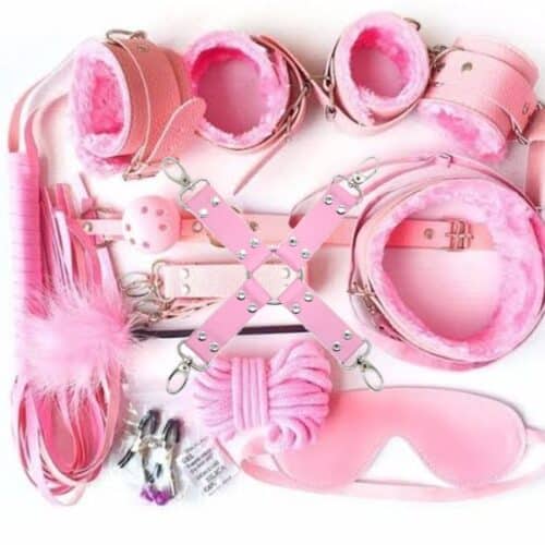 Pink bondage sex toy kit Adult Luxury 