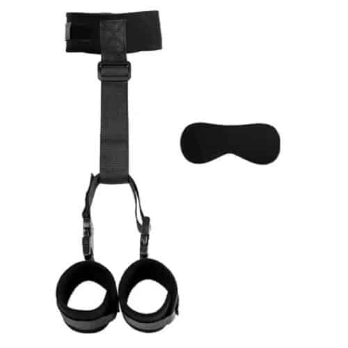 BDSM bondage neck and wrist restraints Adult Luxury