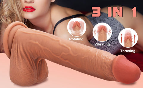 Luxury-Lover Vibrating Rotating Thrusting Dildo