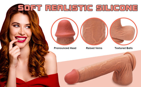 Realistic Fantasy Thrusting Vibrating Remote Control Dildo