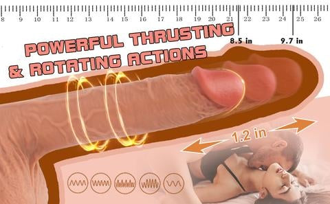 Best selling Luxury-Lover Vibrating Rotating Thrusting Dildo